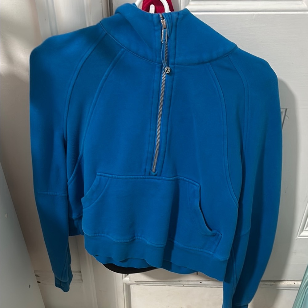 lululemon athletica Blue Half-Zip Hoodie